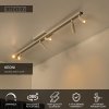 Nowoczesna lampa sufitowa listwa beżowa regulowane tuby uniwersalna minimalistyczna aluminiowa KEONI 09943/06/41 Lucide